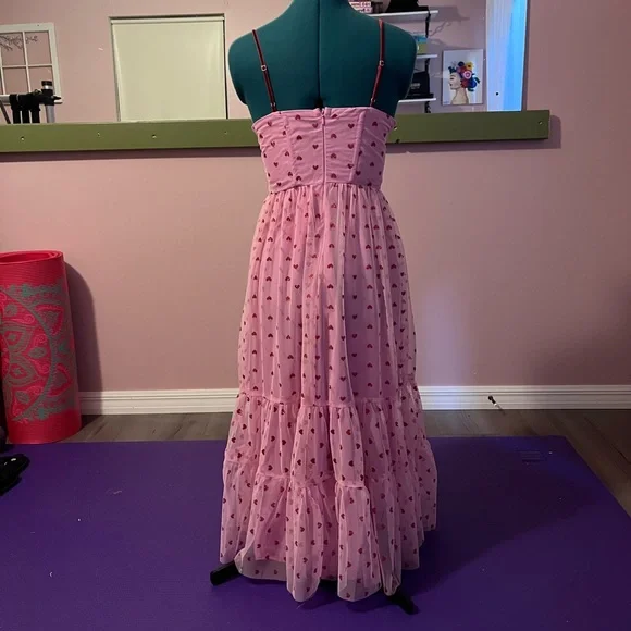 NWT Betsey Johnson Pink Heart Dress - Picture 3 of 12